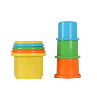 China Eco-friendly Material Stacking Cups Toys Educational Toddler Toys Stacking Cup Early Educational Toys for sale