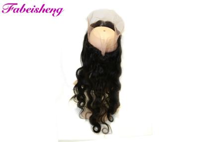 China Virgin Brazilian Human Hair 360 Lace Frontal Closure Tangle Free for sale