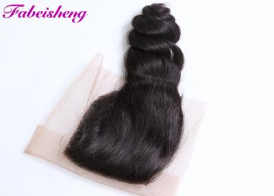 China Afrouxe a parte do fechamento do cabelo humano da onda, cabelo humano do fechamento brasileiro do laço à venda