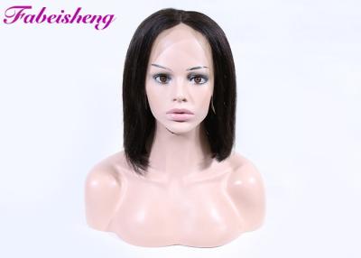 Chine Longueur brésilienne de short de perruque de dentelle des cheveux coupée par perruque noire naturelle 360 de Bob à vendre