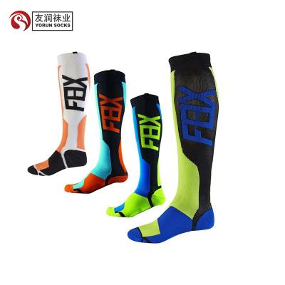 China YR-A Sustainable Designer High Quality Cotton Anti Slip Soccer Football Grip Unisex Sports Socks for sale