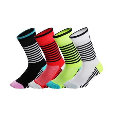 China OEM Viable Custom Logo Design Colorful Mens Crew Sock Bike Sport Cycling Sock For Men Cycling for sale