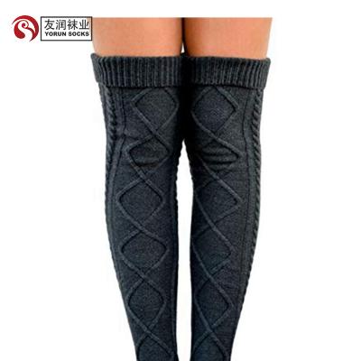 China YR-A 697 Cute Bootie Women's Best Bamboo Wool Thick Boot Socks Viable For Women's Boots Fashion Women for sale