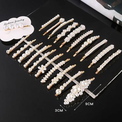 China Fashion Pearl Hair Pins For Girls Fashion Women Hair Accessories Stylish Hair Grips for sale