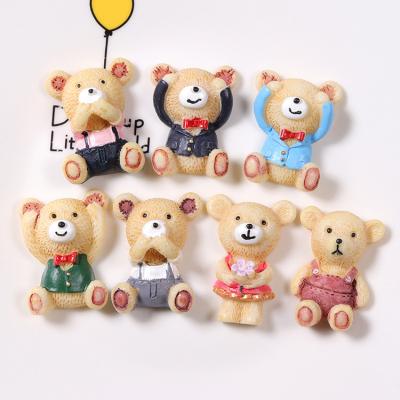 China No Lovely Mixed Korean Design Bear Resin Flatback Cabochon Scrapbook Kawaii DIY Hair Accessories Embellishments Jewelry Accessories for sale