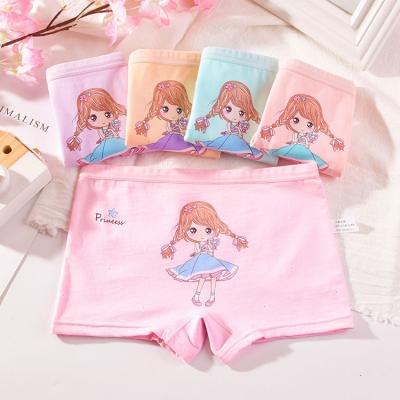 China 5pcs Princess 95% Cotton 5% Spandex Breathable Soft And Comfortable Underwear Boxer Briefs for sale