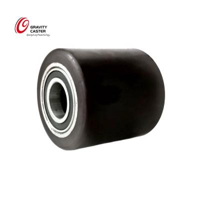 China LINDE 39903513 PN 85/85/6K Electric Forklift Tire Low Firmly Glued Abrasion Resistance Heavy Duty Rolling Solid PU Roller Caster for sale