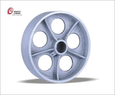 China Construction Material Shops High Quality Cast Iron Wheels With Flat Tread And High Abrasion Resistant Performance for sale