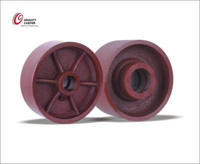 China Material of Construction Shops Ductile Iron Wheels with Single Roller Bearing and High Abrasion Resistance and Low Bearing Resistant for sale