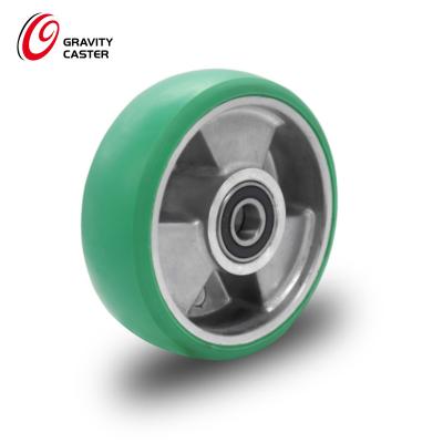 China Flat Free Aluminum Die Casting And Cast Forgings For Our Tires With Rims Swivel Casters Urethane Wheels Polyurethane Wheel for sale