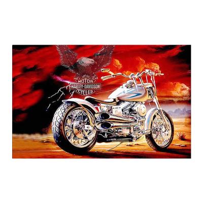 China Full Diamond Round Diamond Painting Set Modern American Eagle Motorcycle Painting, Diamond Mural by 5d Diy for sale