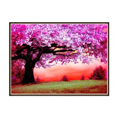 China 2019 New Modern Diy Diamond Painting Full Drill Tree In The Fog For Home Decor for sale