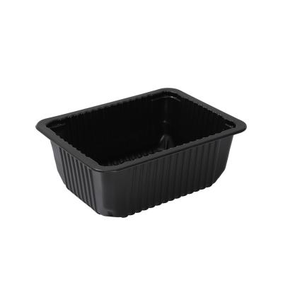 China High Quality Food Customize Food Tray Packaging Disposable Eco Frozen Food Container For Recycling To Take Out Food Box for sale