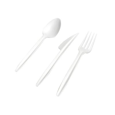 China Compostable Reusable Food Pla Knife and Fork Spoon Cutlery Set for sale