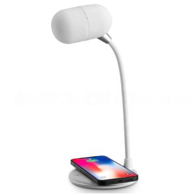 China Desk lamp ; wireless charger; Music Speaker Desk Light Rechargeable LED Desk Lamp Rotatable Flexible Gooseneck 3 Color Modes Observe Small Study Care Lamp For Office Dorm Bed for sale