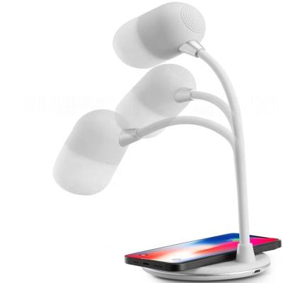 China Desk lamp ; wireless charger; Home Office Foldable Lamp Wireless Charger Music Speaker Table Lamp Table Lamps Indoor Outdoor Eye-care Music Speaker for sale