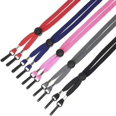 China Adjustable Lanyard Adjustable Necklace Holder Strap FaceMask Lanyard for Kids and Adults MaskHolder MaskLanyard with Clips for sale