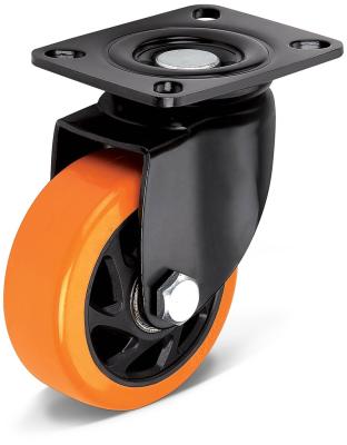 China SWIVEL Large 3/4/5/6 Inch Wheel Medium Duty Floor Caster PU Movable Casters Factory for sale