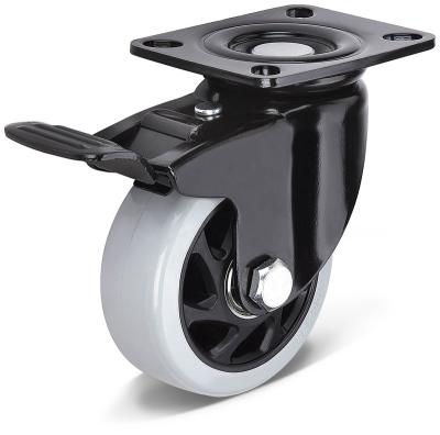 China PIVOT China PP industrial caster and wheel with total brake for trolley/furniture industry/electrical equipment industry tool box for sale