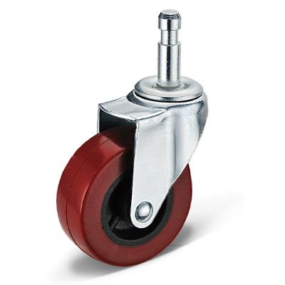 China PIVOT Round Solid Swivel Socket Caster For Trolley Cleaning Wheel Axle 25-35kg for sale