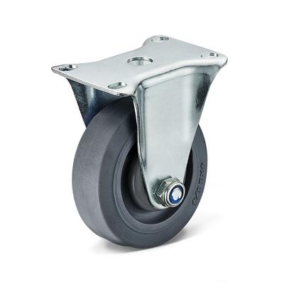 China TPR Heavy Duty Heavy Duty Industrial Rigid Caster Wheels Wholesale Virgin Material For Cleaning Cart 3 4 Tolley 5 Inch. of diameter for sale