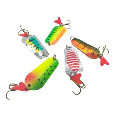 China Wholesale Fishing Spoon 20g Metal Bait Iron Lure Colorful Saltwater Carp Freshwater Lure T31596 for sale