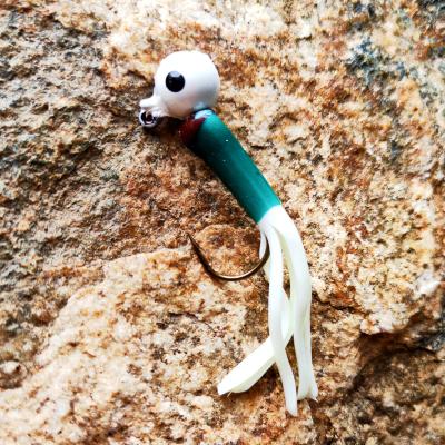 China Picture Shows Customized Soft Plastic Trolling Fishing Using Octopus Skirts And Luminous Squid Skirt Fishing Lure Squid Lure for sale