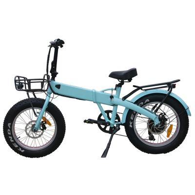 China Hot selling luxury 48v fat tire electric folding bicycle 20 inch e-bike tricycle for sale