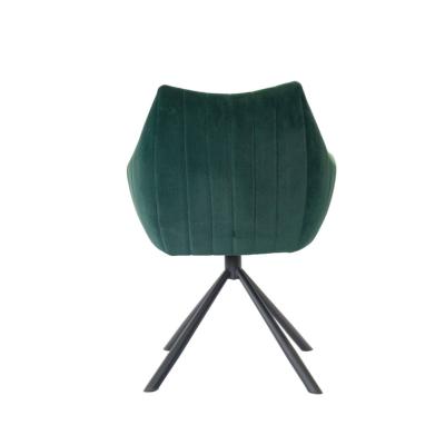 China Adjustable Modern Green Velvet Black &sany Seat (Other) Frame Dining Chair Living Room Bedroom Furniture Home Furniture Metal Fashion for sale