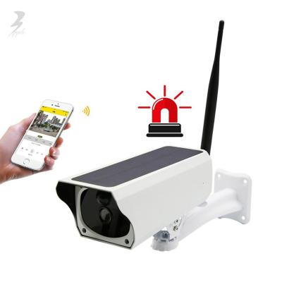 China Built-in Two Way Audio Siren 2Mp 1080P Camaras De Seguridad Security Wifi Home Powered Solar IP CCTV Camera for sale