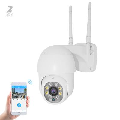 China Best 1080p PTZ Built-in Flashlight Smart Outdoor LED CCTV Camera Wifi Wireless IP Camera for sale