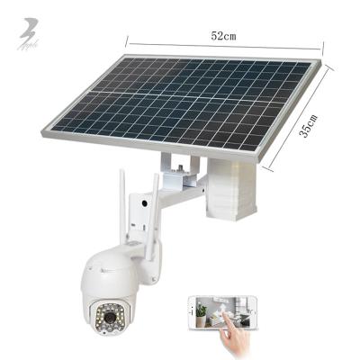 China New Human Motion Pathing Design Powered Outdoor Solar Power Radio 3G Sim Card Ip 4G Security Camera for sale