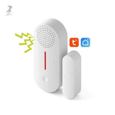 China High Quality Burglar Alert Magnetic Wireless Smart Home Door Sensor for Tuya Electronic Door Sensor for sale