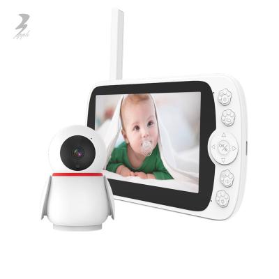 China PAN-TILT New Arrival Night Vision Temperature Wifi Camera Monitoring 1080P 5 Inch Baby Monitor for sale