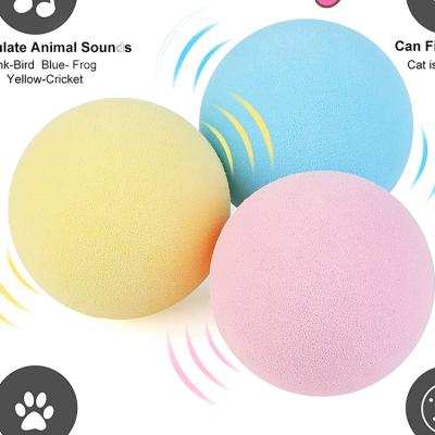 China Viable Pet Cat Toy Led Cat Ball Usb Charging Smart Cat Toy Electric Rolling Ball for sale