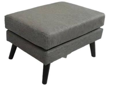 China Adjustable (height) New winter 2021 grey linen l-shaped soft living room sofa with footstool for sale