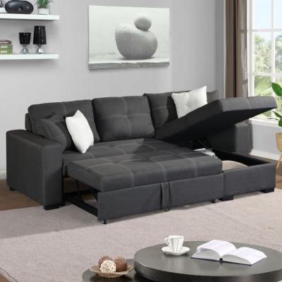 China Foldable American design furniture sectional living room corner sofa set Modern lounge sofa bed for home for sale