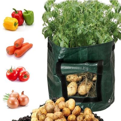 China Waterproof and UV Resistant Sturdy Garden Plant Grow Bag 1-400 Gallon Flower Pot Vegetable Planter Eco-Friendly Diy Plant Grow Bag for sale