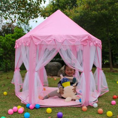 China Soft Toy Princess Tent Kids Play Tent Teepee Girls Toys Children Castle Play House for sale