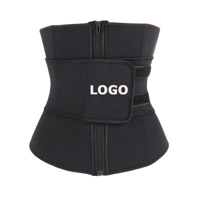 China Polyester & spandex plus Custom Logo Private Label Best Waist Belt women slimming workout compression waist trainer for sale