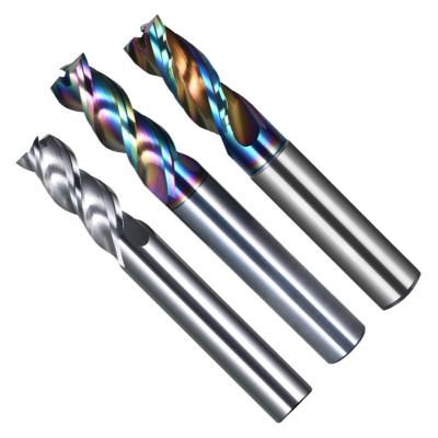 China Metal Carbide End Mills Colorful Coating High Efficiency Roughing U Fine Groove Machining Aluminum Knife for sale