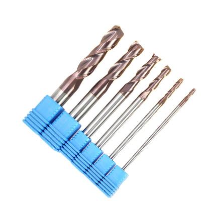 China High Quality Aluminum and Steel Carbide Tungsten Shank Keyway 2 Straight Blade CNC Coating Flat Bottom Lengthened Milling Cutter for sale