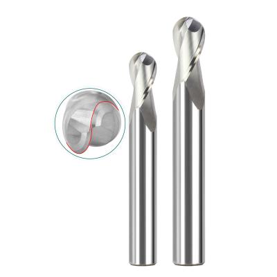 China HRC55 Grade Solid Carbide 4mm Tungsten Carbide 4mm Ball Combo Milling Solid Steel Aluminum Cutter for sale