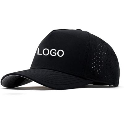 China JOINT Custom Rubber Logo Patch Waterproof Gorras Embroidery Laser Cutting Perforated Snapback Trucker Hats Caps Net Holes With Hole for sale