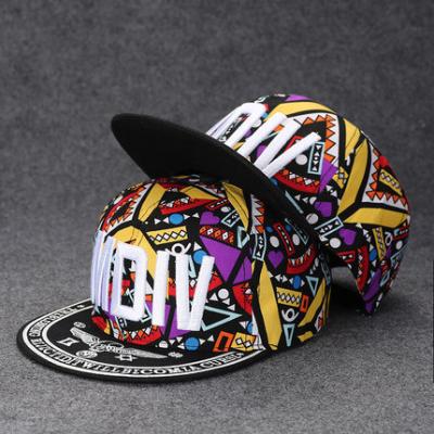 China COMMON Sports Bulk Hat Summer Underbrim 3d Puff Embroidery Custom Letters 6 Panel Snapback Private Label Hip Pop Hats Acrylic Hats for sale