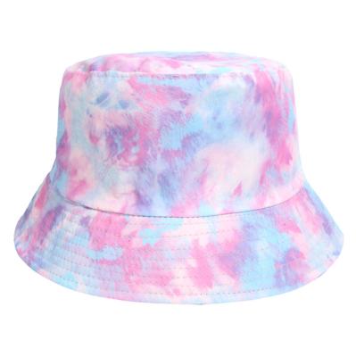 China COMMON Logo Plain Tie Dyed Fashion Reversible 100% Cotton Fisherman Man Bucket Hats For Women for sale