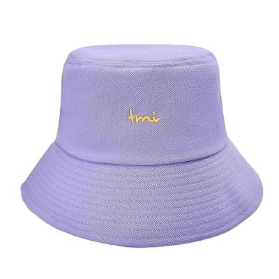 China Factory Summer Hat Women COMMON Cotton Bucket Hats Bulk Custom Embroidery LOGO Bucket Hats For Woman for sale