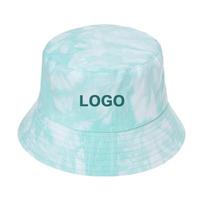 China Wholesale COMMON Fisherman Hats Cotton Designer Character Printed Embroidery Logo Custom Fisherman Camouflage Tie Dyed Bucket Hats For Women for sale