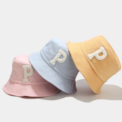 China COMMON High Quality Amazon Hotsale Towel Bucket Hat Custom Logo Terry Towelling Bucket Hat Towel Bucket Hat for sale