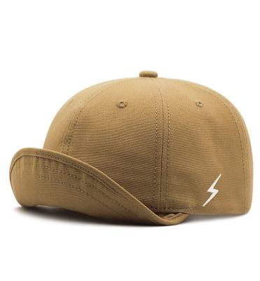 China Perimeter head short-brimmed baseball cap deform-tongue of the hat of the people's men and women the large short-brimmed retro peaked hat flip brim for sale